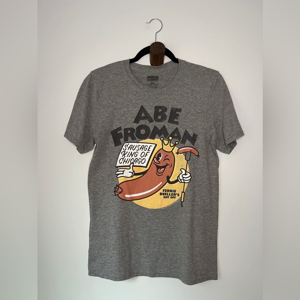Ferris Bueller’s Day Off Abe Froman Grey T-Shirt in Size Small